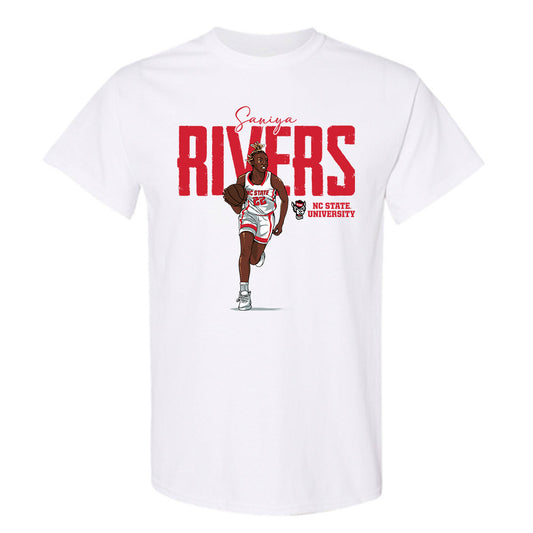 NC State - NCAA Women's Basketball : Saniya Rivers - T-Shirt Individual Caricature