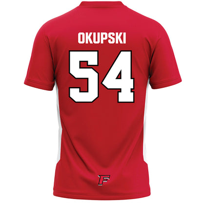 Fairfield - NCAA Men's Lacrosse : Luke Okupski - Lacrosse Jersey Red