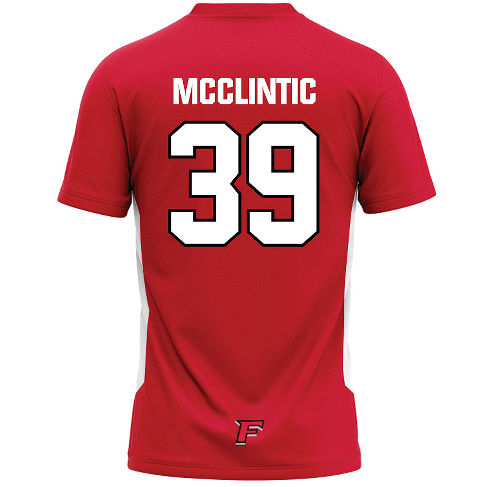 Fairfield - NCAA Men's Lacrosse : Austin McClintic - Lacrosse Jersey Red