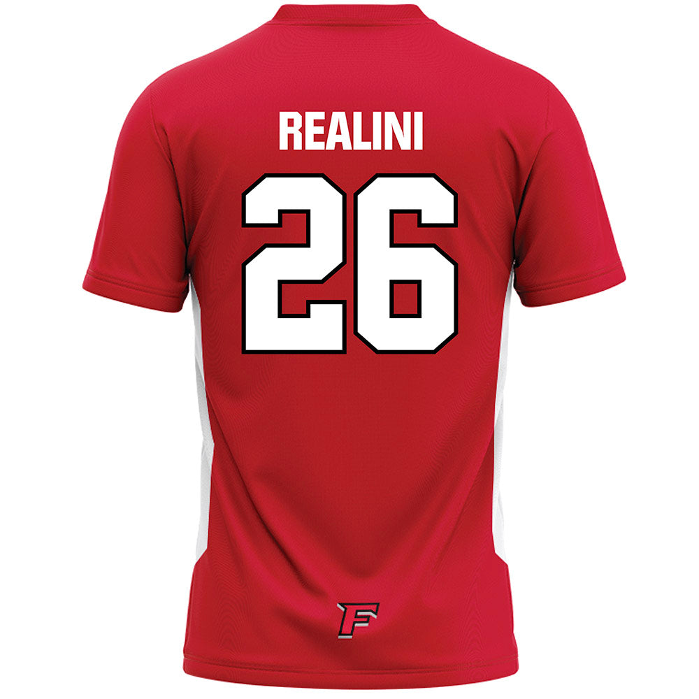 Fairfield - NCAA Men's Lacrosse : Casey Realini - Lacrosse Jersey Red