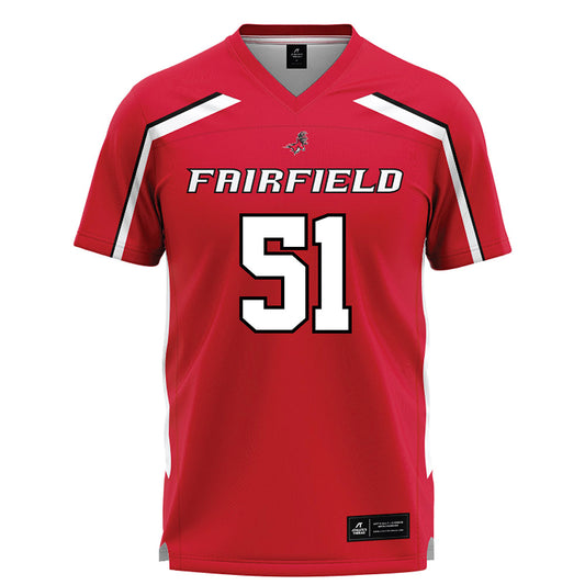 Fairfield - NCAA Men's Lacrosse : Eli Adams - Lacrosse Jersey Red