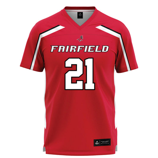 Fairfield - NCAA Men's Lacrosse : Keegan Lynch - Lacrosse Jersey Red