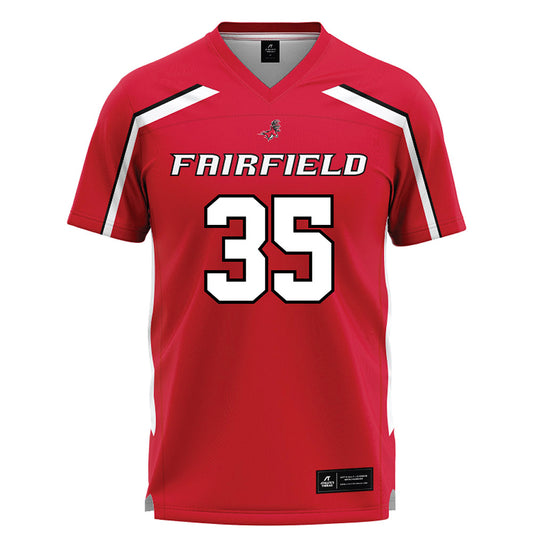 Fairfield - NCAA Men's Lacrosse : Caleb McNaull - Lacrosse Jersey Red