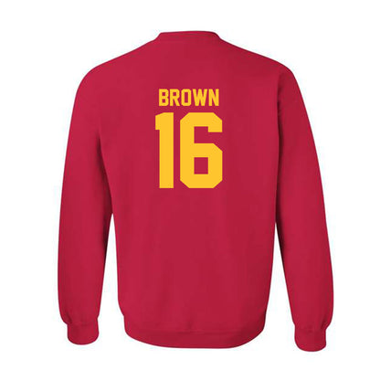 USC - NCAA Football : Prophet Brown - Crewneck Sweatshirt Classic Shersey
