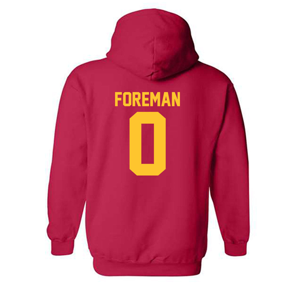 USC - NCAA Football : Korey Foreman - Hooded Sweatshirt Classic Shersey