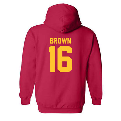 USC - NCAA Football : Prophet Brown - Hooded Sweatshirt Classic Shersey