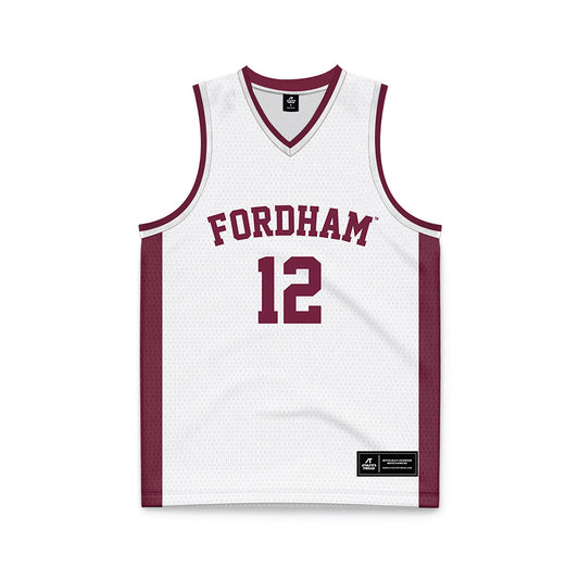 Fordham - NCAA Women's Basketball : Precious Omoshola - Basketball Jersey White