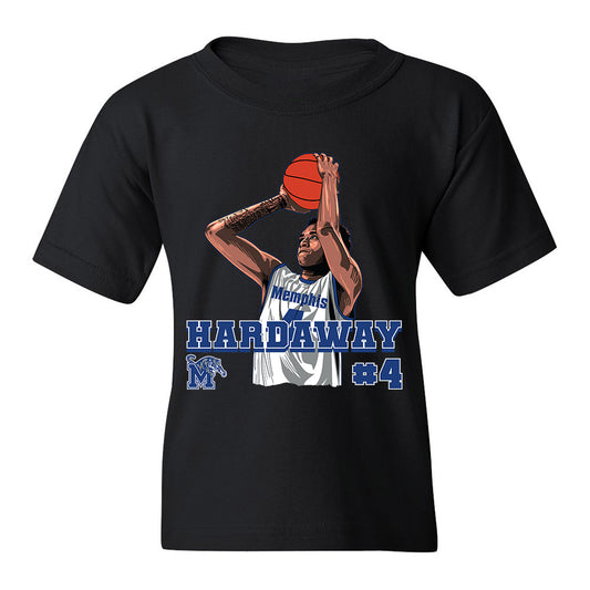 Memphis - NCAA Men's Basketball : Ashton Hardaway - Youth T-Shirt Individual Caricature