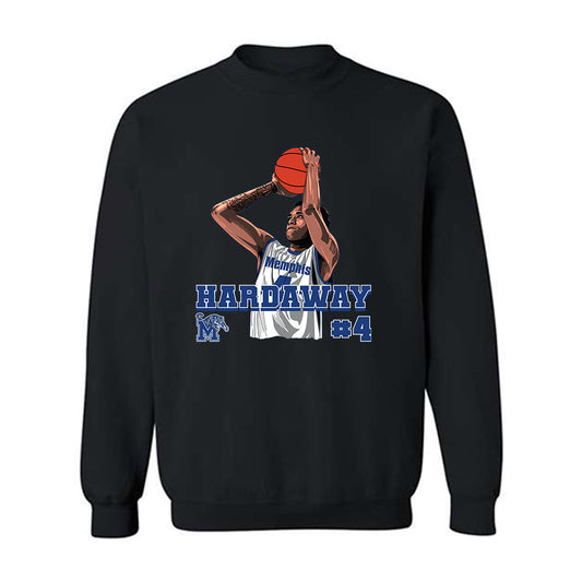 Memphis - NCAA Men's Basketball : Ashton Hardaway - Crewneck Sweatshirt Individual Caricature