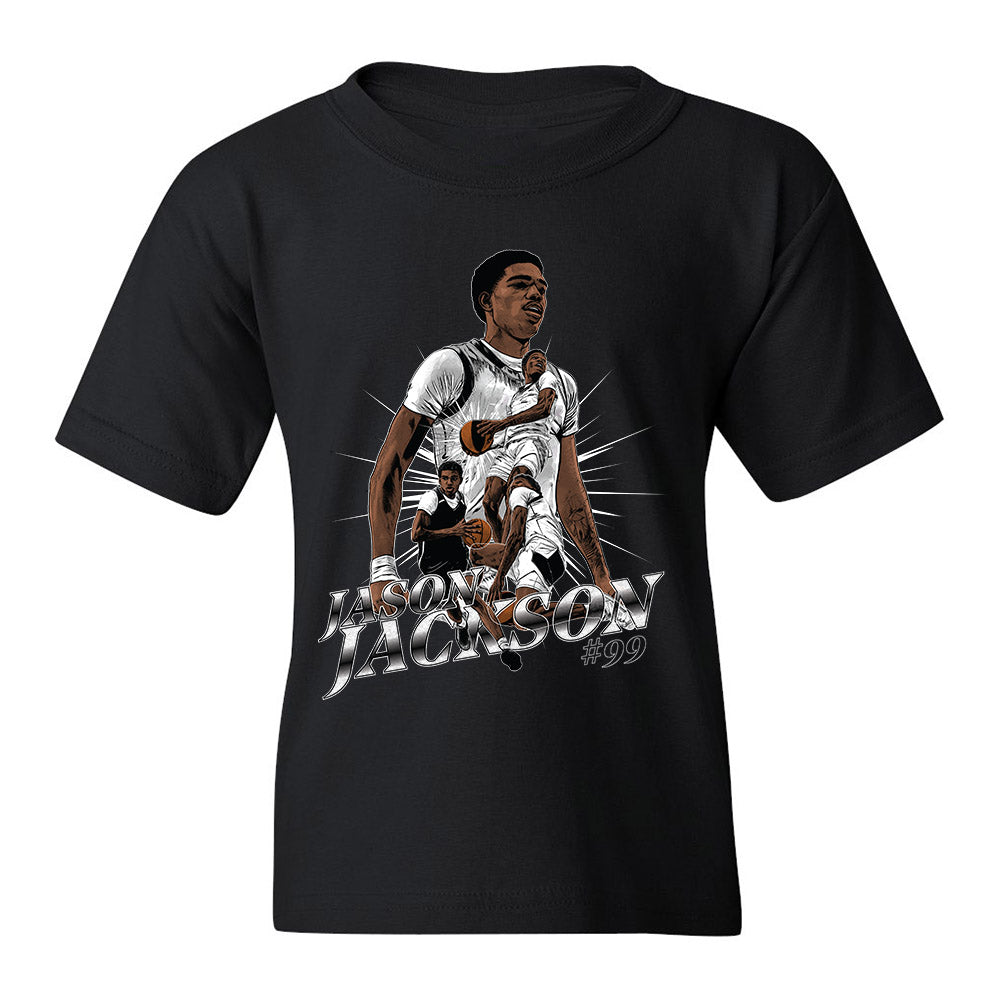 Jason Jackson - Black Individual Caricature Youth T-shirt