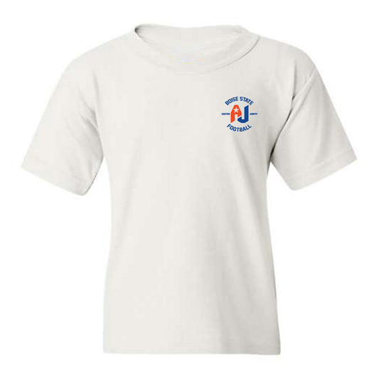 Boise State - NCAA Football : Ashton Jeanty - Youth T-Shirt Player Illustration