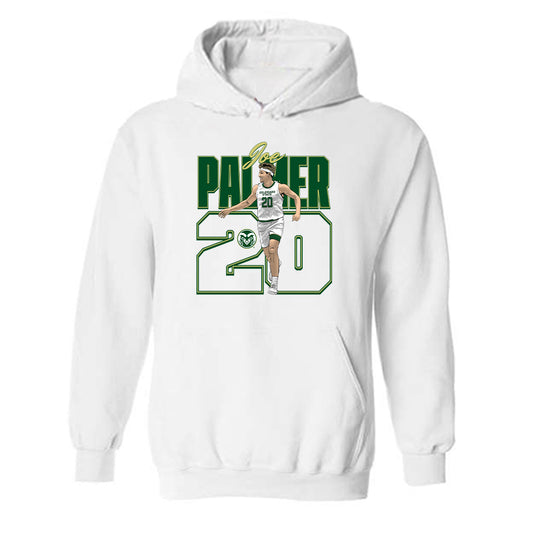 Colorado State - NCAA Men's Basketball : Joe Palmer - Hooded Sweatshirt Individual Caricature