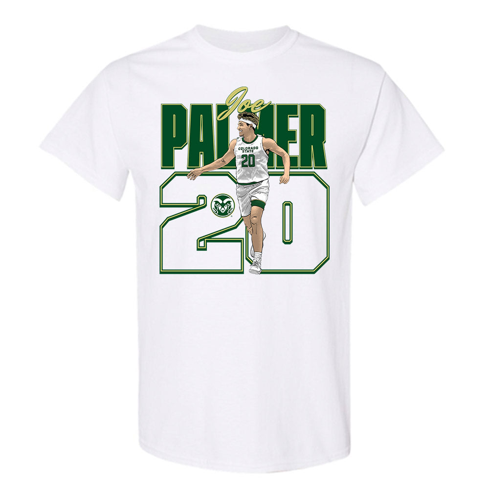 Colorado State - NCAA Men's Basketball : Joe Palmer - T-Shirt Individual Caricature