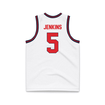 St. Johns - NCAA Men's Basketball : Daniss Jenkins - Basketball Jersey White