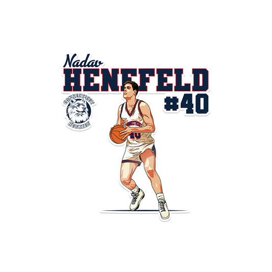 UConn - NCAA Men's Basketball : Nadav Henefeld - Sticker Individual Caricature