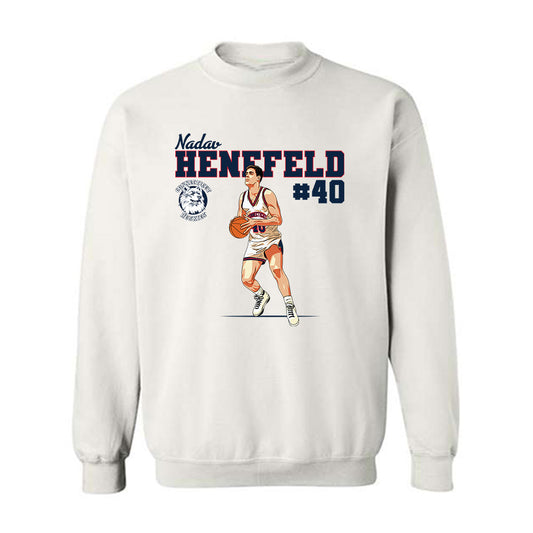 UConn - Men's Basketball Legends : Nadav Henefeld - Crewneck Sweatshirt Individual Caricature