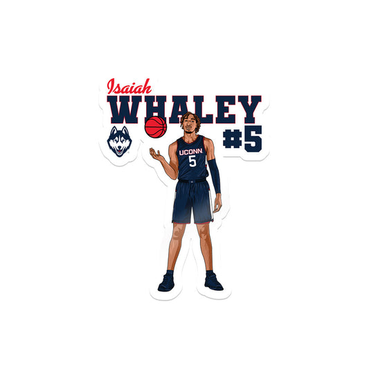 UConn - Men's Basketball Legends : Isaiah Whaley - Sticker Individual Caricature