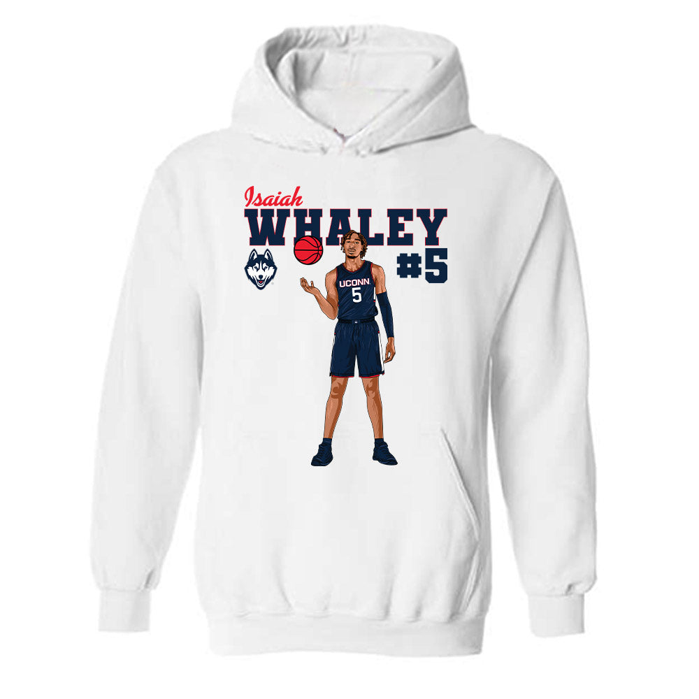 UConn - Men's Basketball Legends : Isaiah Whaley - Hooded Sweatshirt Individual Caricature