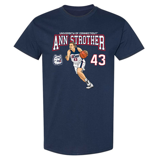 UConn - Women's Basketball Legends : Ann Strother - T-Shirt Individual Caricature