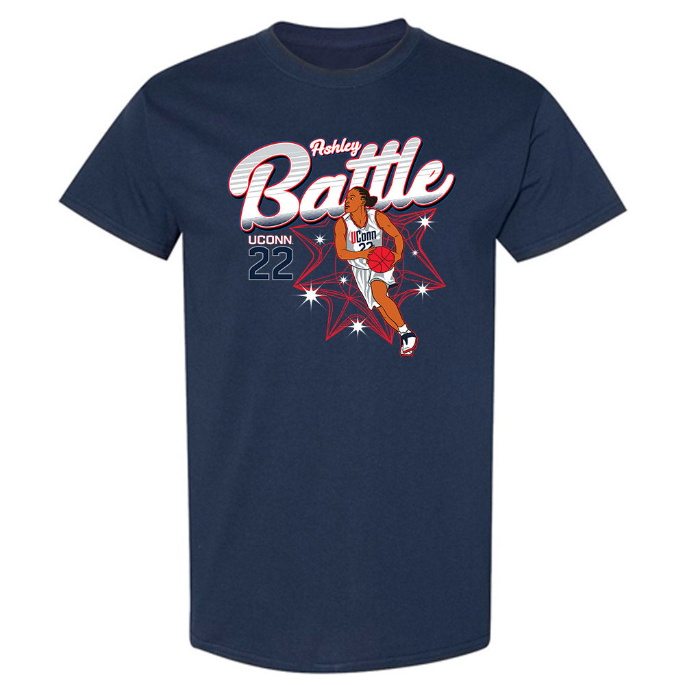 UConn - Women's Basketball Legends : Ashley Battle - T-Shirt Individual Caricature