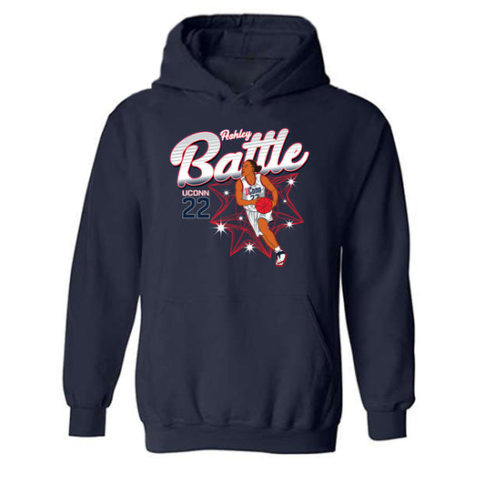 UConn - Women's Basketball Legends : Ashley Battle - Hooded Sweatshirt Individual Caricature