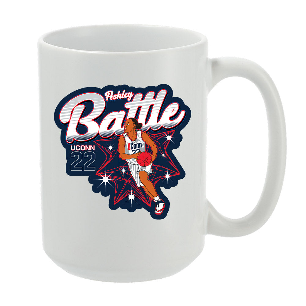 UConn - NCAA Women's Basketball : Ashley Battle - Individual Caricature Mug