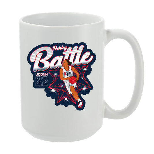 UConn - NCAA Women's Basketball : Ashley Battle - Individual Caricature Mug