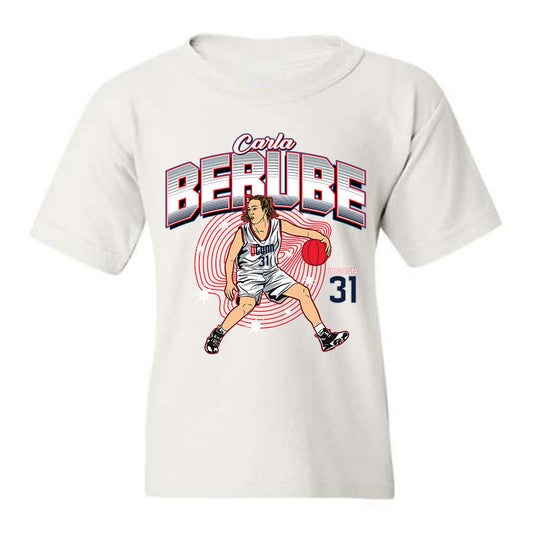UConn - Women's Basketball Legends : Carla Berube - Youth T-Shirt Individual Caricature