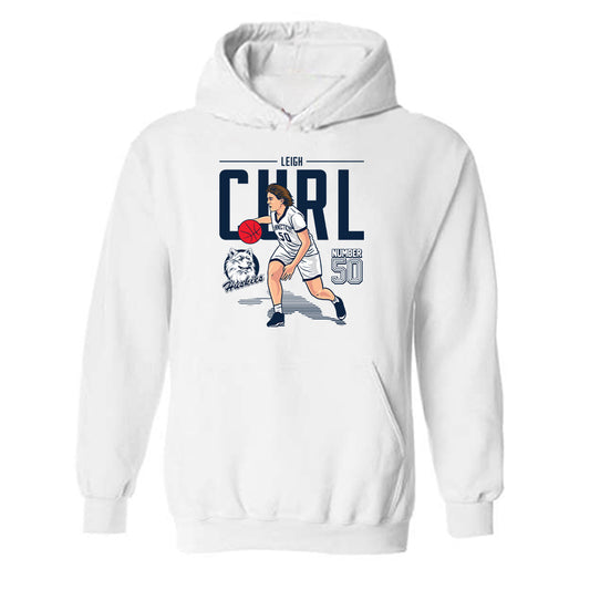 UConn - Women's Basketball Legends : Leigh Curl - Hooded Sweatshirt Individual Caricature