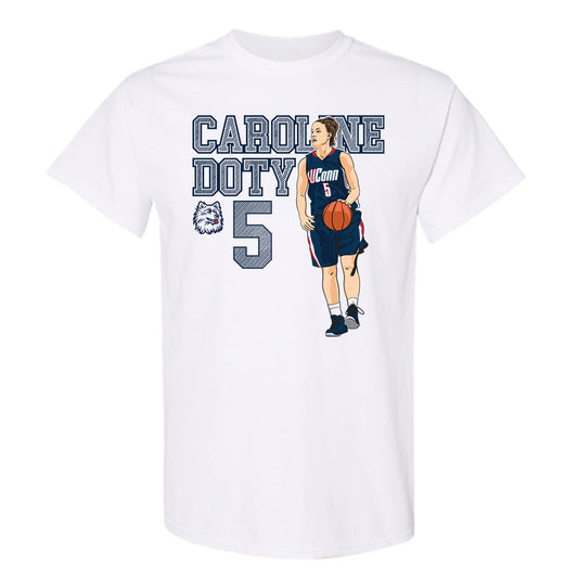 UConn - Women's Basketball Legends : Caroline Doty - T-Shirt Individual Caricature