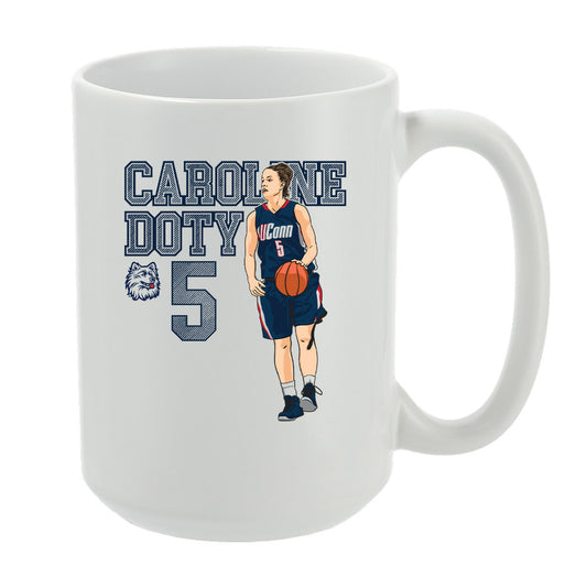 UConn - NCAA Women's Basketball : Caroline Doty - Individual Caricature Mug