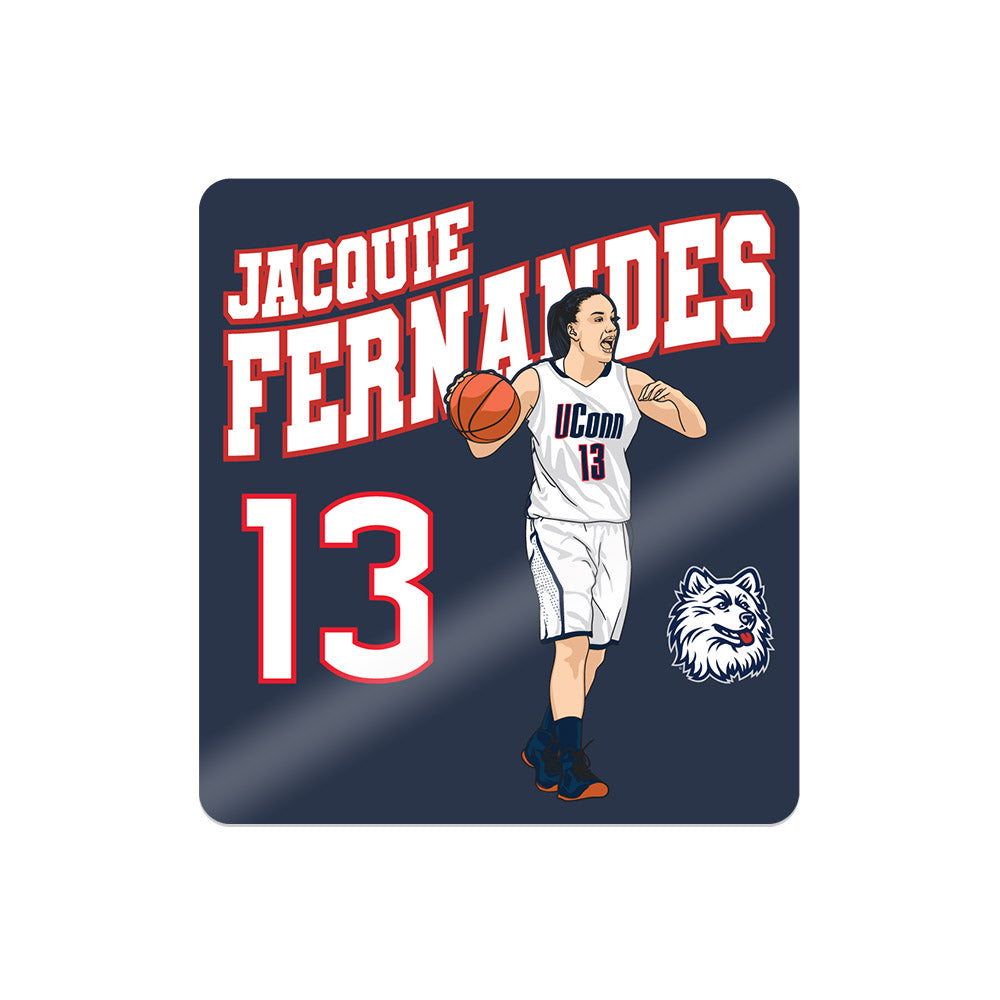 UConn - NCAA Women's Basketball : Jacquie Fernandes - Sticker Individual Caricature