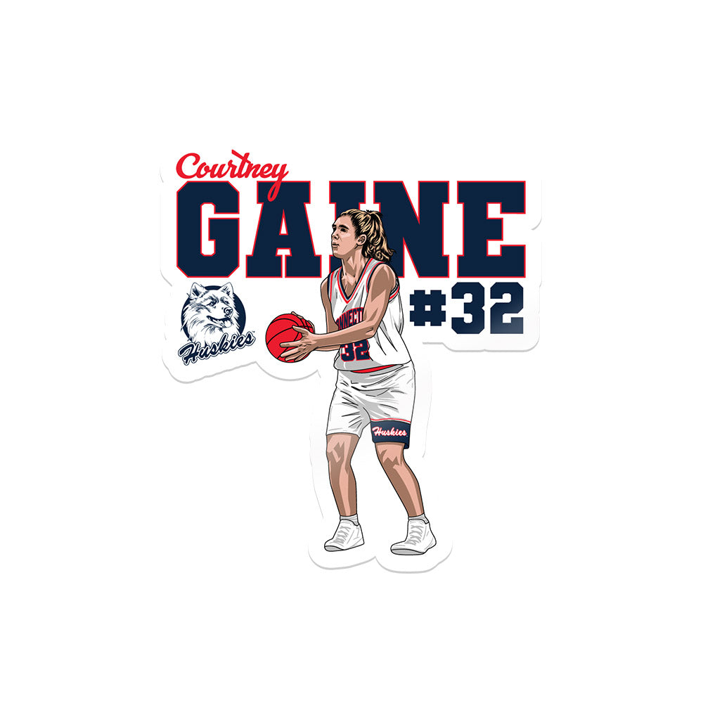 UConn - NCAA Women's Basketball : Courtney Gaine - Sticker Individual Caricature