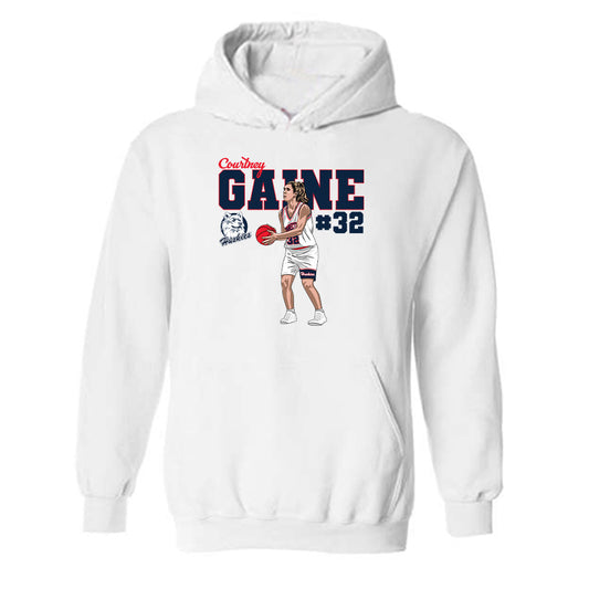 UConn - Women's Basketball Legends : Courtney Gaine - Hooded Sweatshirt Individual Caricature