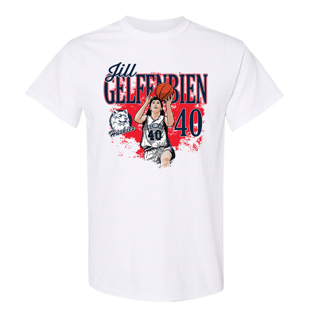 UConn - Women's Basketball Legends : Jill Gelfenbien - T-Shirt Individual Caricature