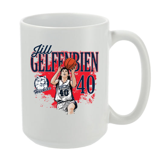 UConn - NCAA Women's Basketball : Jill Gelfenbien - Individual Caricature Mug