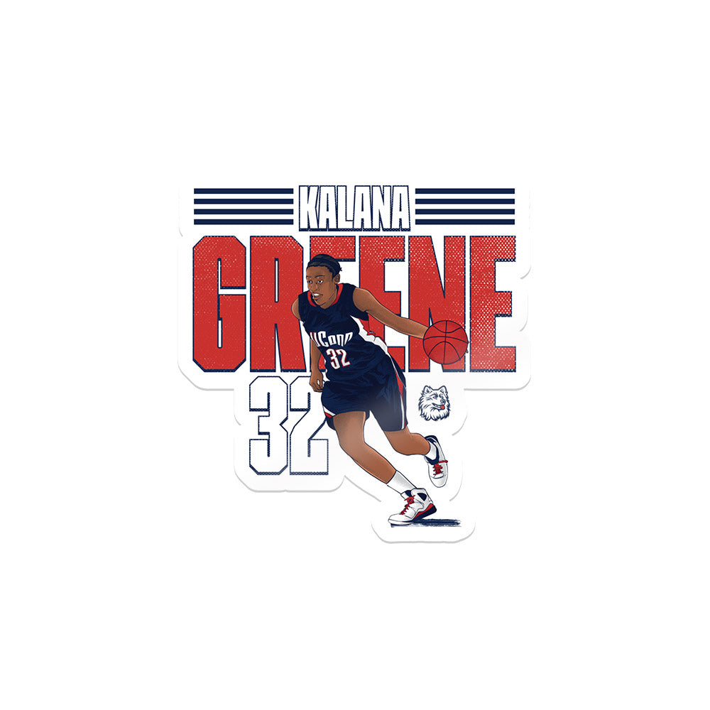 UConn - Women's Basketball Legends : Kalana Greene - Sticker Individual Caricature