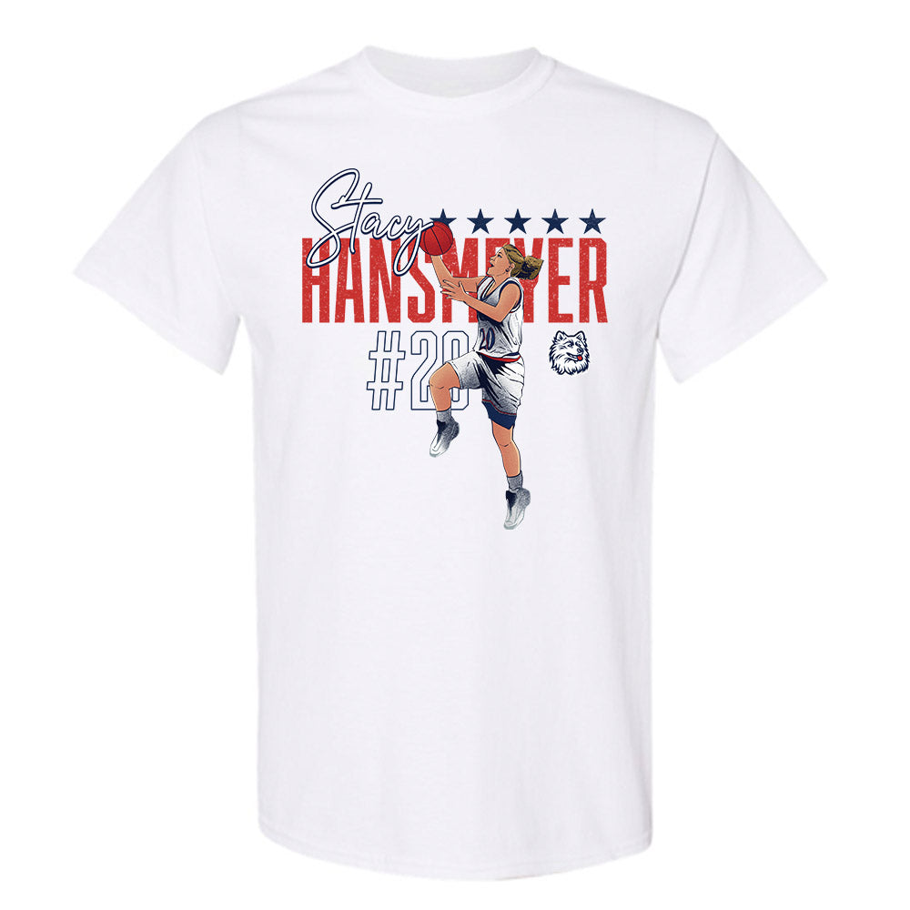 UConn - Women's Basketball Legends : Stacy Hansmeyer - T-Shirt Individual Caricature