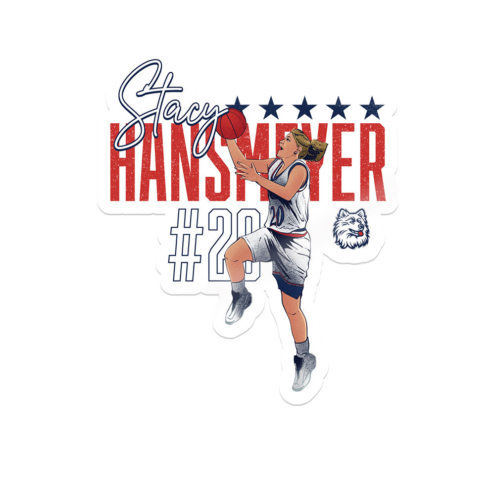 UConn - Women's Basketball Legends : Stacy Hansmeyer - Sticker Individual Caricature