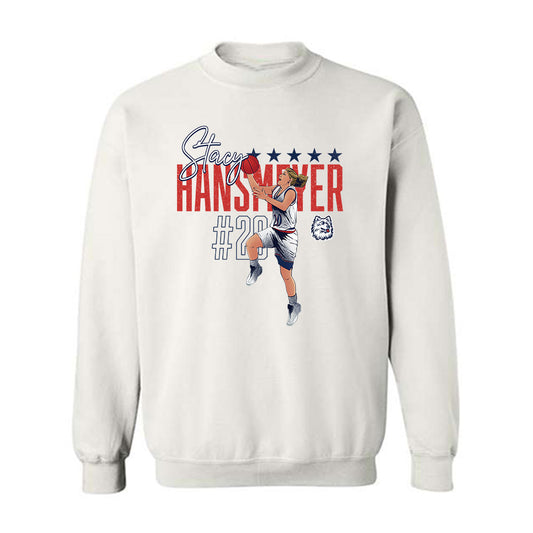 UConn - Women's Basketball Legends : Stacy Hansmeyer - Crewneck Sweatshirt Individual Caricature