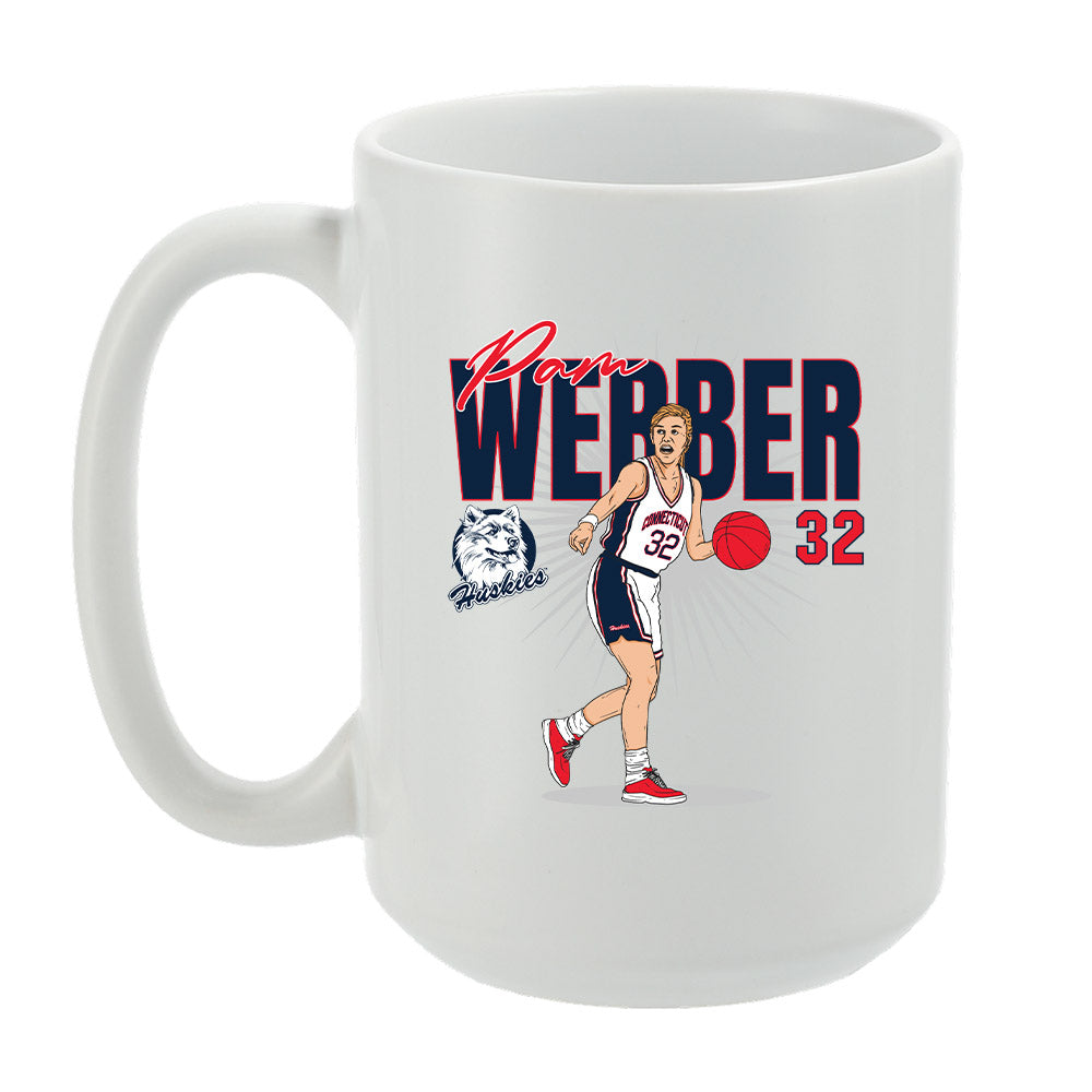 UConn - Women's Basketball Legends : Pam Webber - Mug Individual Caricature