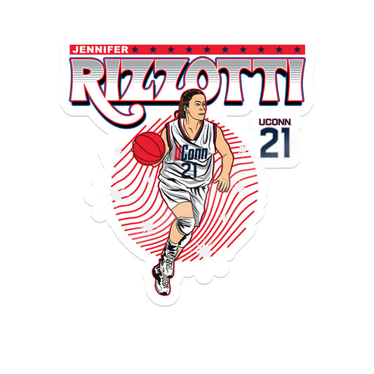 UConn - Women's Basketball Legends : Jennifer Rizzotti - Sticker Individual Caricature