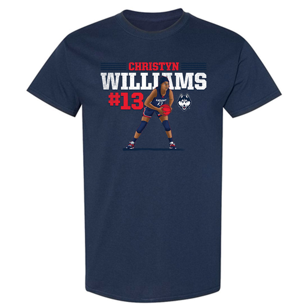 UConn - Women's Basketball Legends : Christyn Williams - T-Shirt Individual Caricature