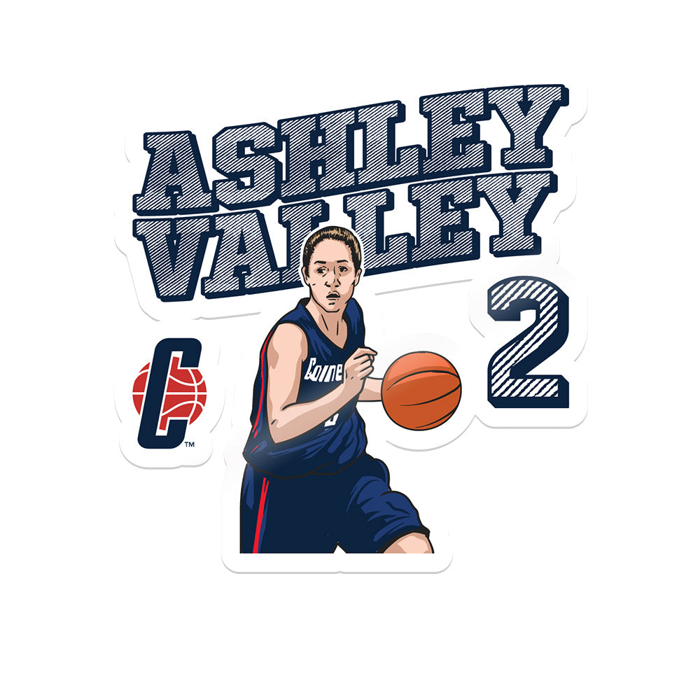UConn - Women's Basketball Legends : Ashley Valley - Sticker Individual Caricature