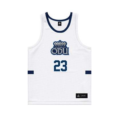 Old Dominion - NCAA Men's Basketball : Dericko Williams - Basketball Jersey White