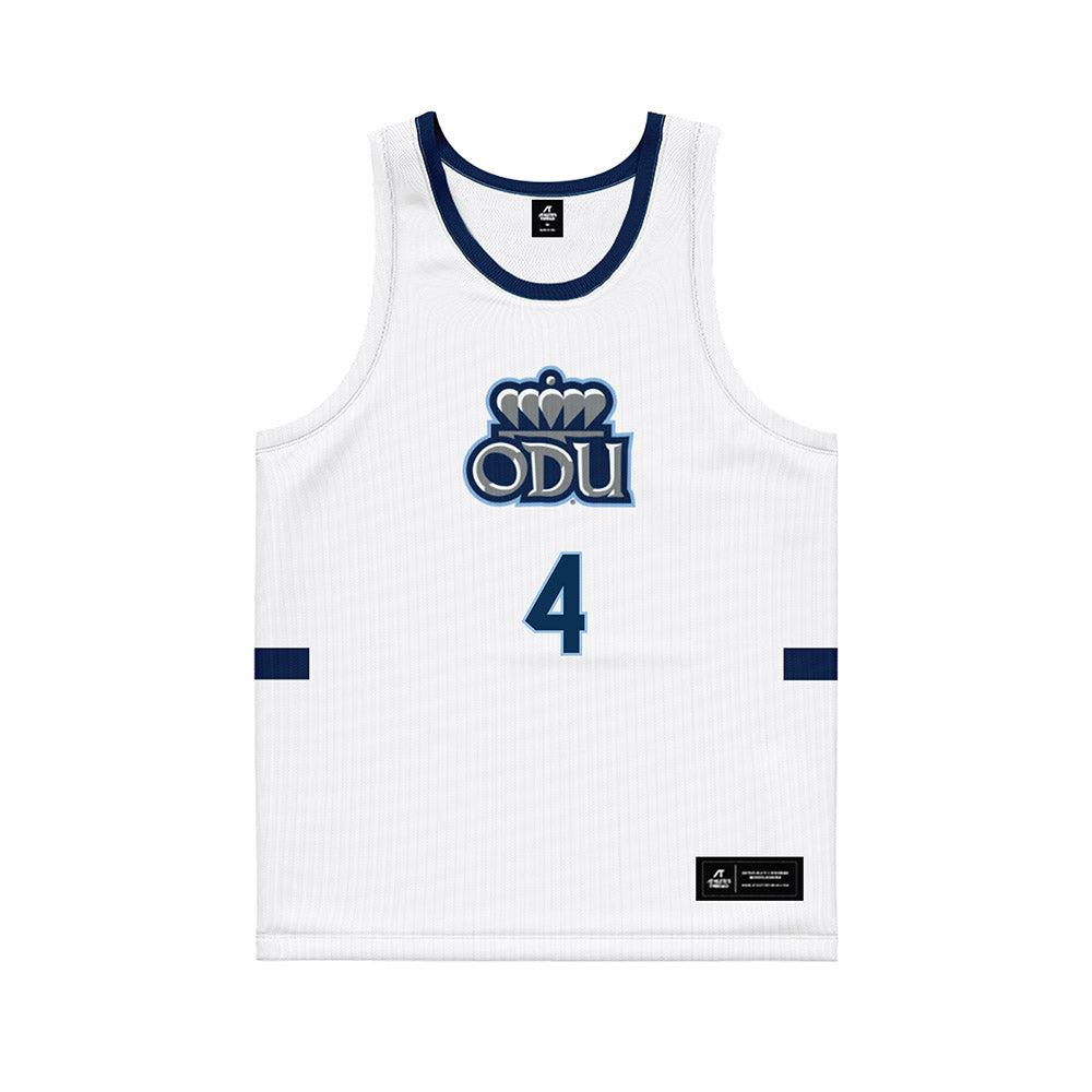 Old Dominion - NCAA Men's Basketball : Yamari Allette - Basketball Jersey White