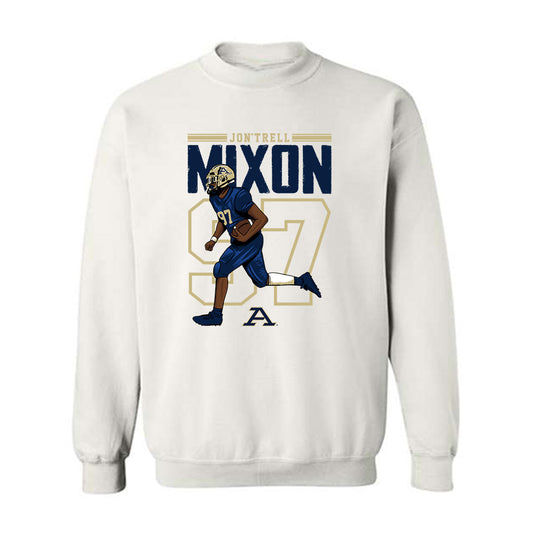 Akron - NCAA Football : Jon'Trell Mixon - Crewneck Sweatshirt Player Illustration