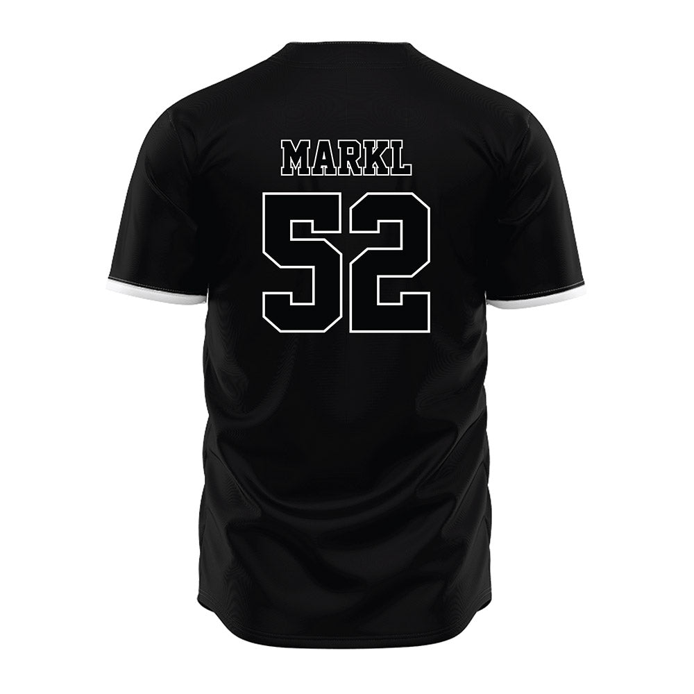 Arizona State - NCAA Baseball : Connor Markl - Black Football Jersey