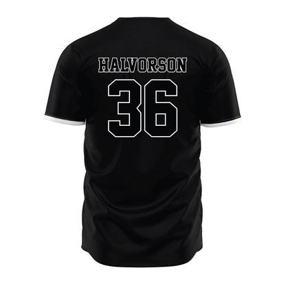 Arizona State - NCAA Baseball : Wyatt Halvorson - Black Baseball Jersey