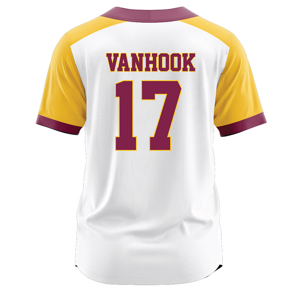 Arizona State - NCAA Softball : Jordyn VanHook - White Football Jersey